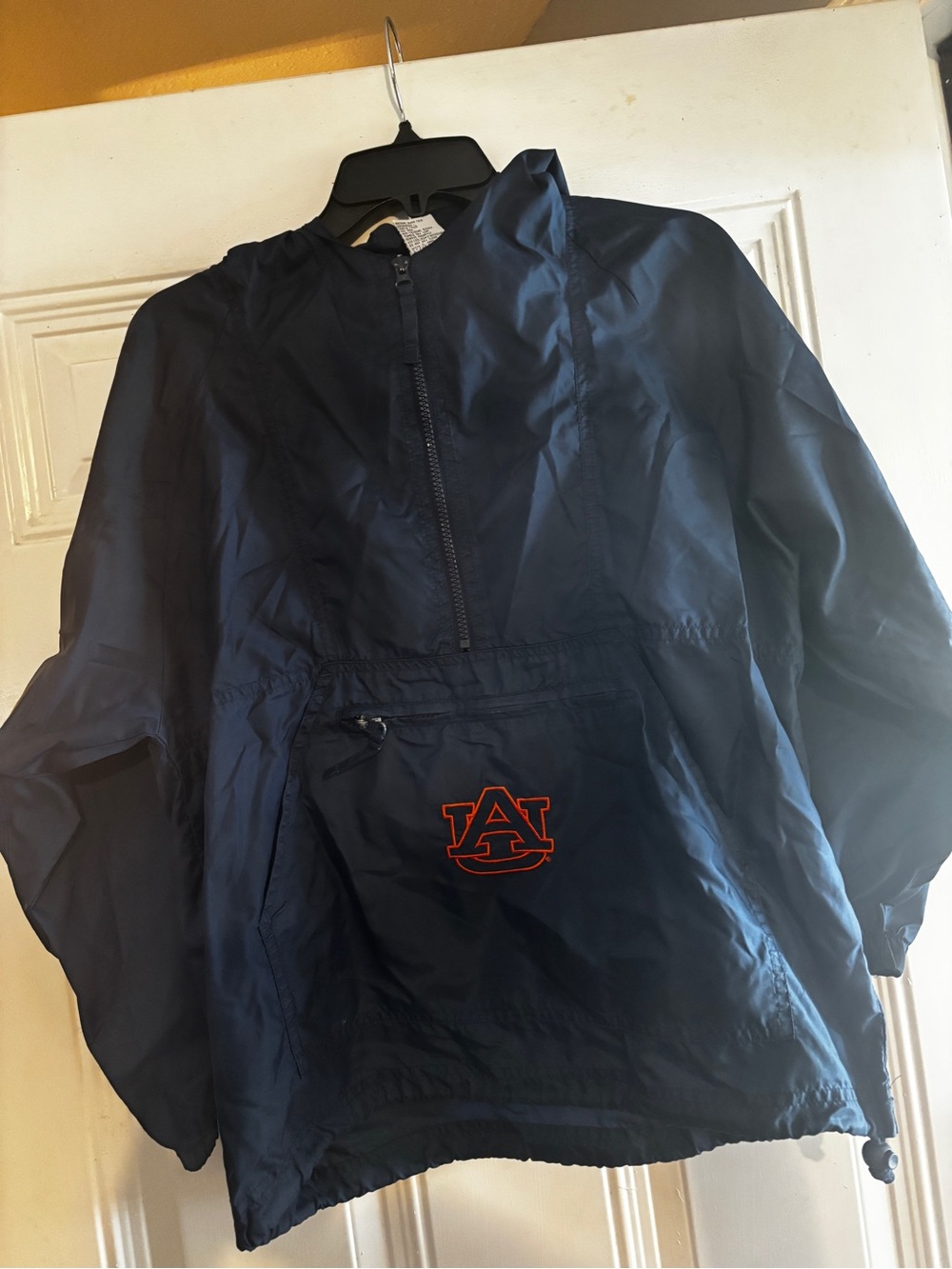Vintage Hibbett Sports 90s Windbreaker, Auburn University Front Zip